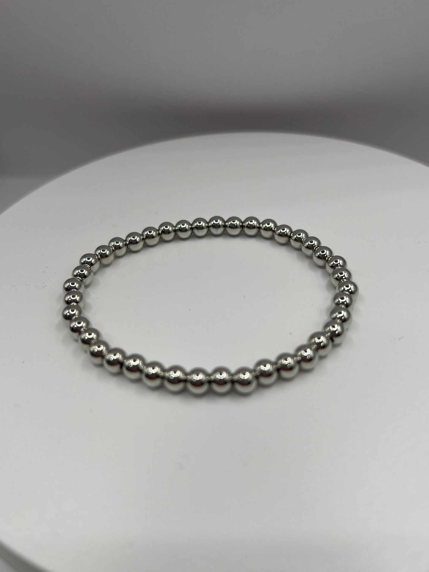 SILVER BEAD BRACELETS