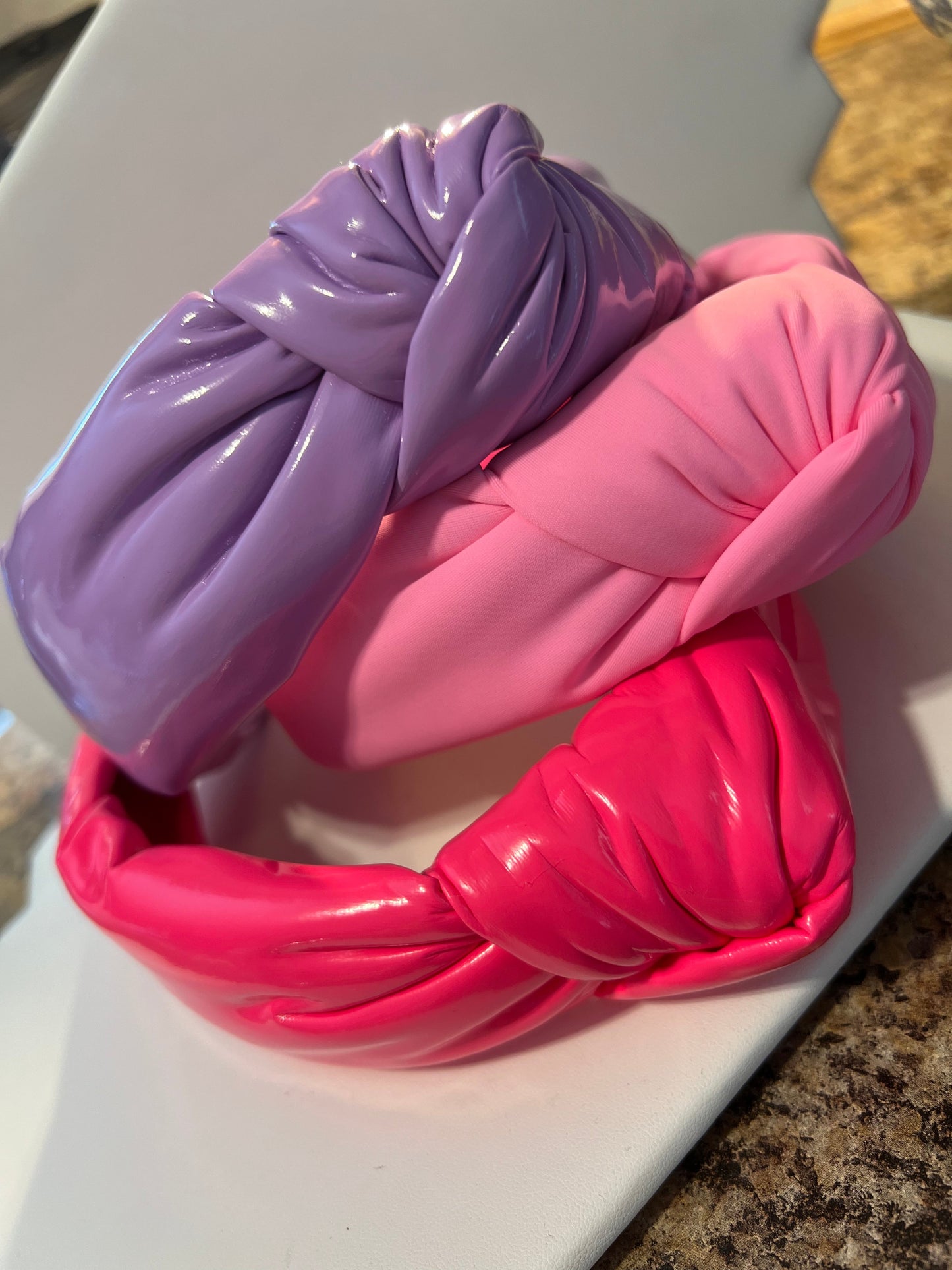 Hot Pink Patent Headband