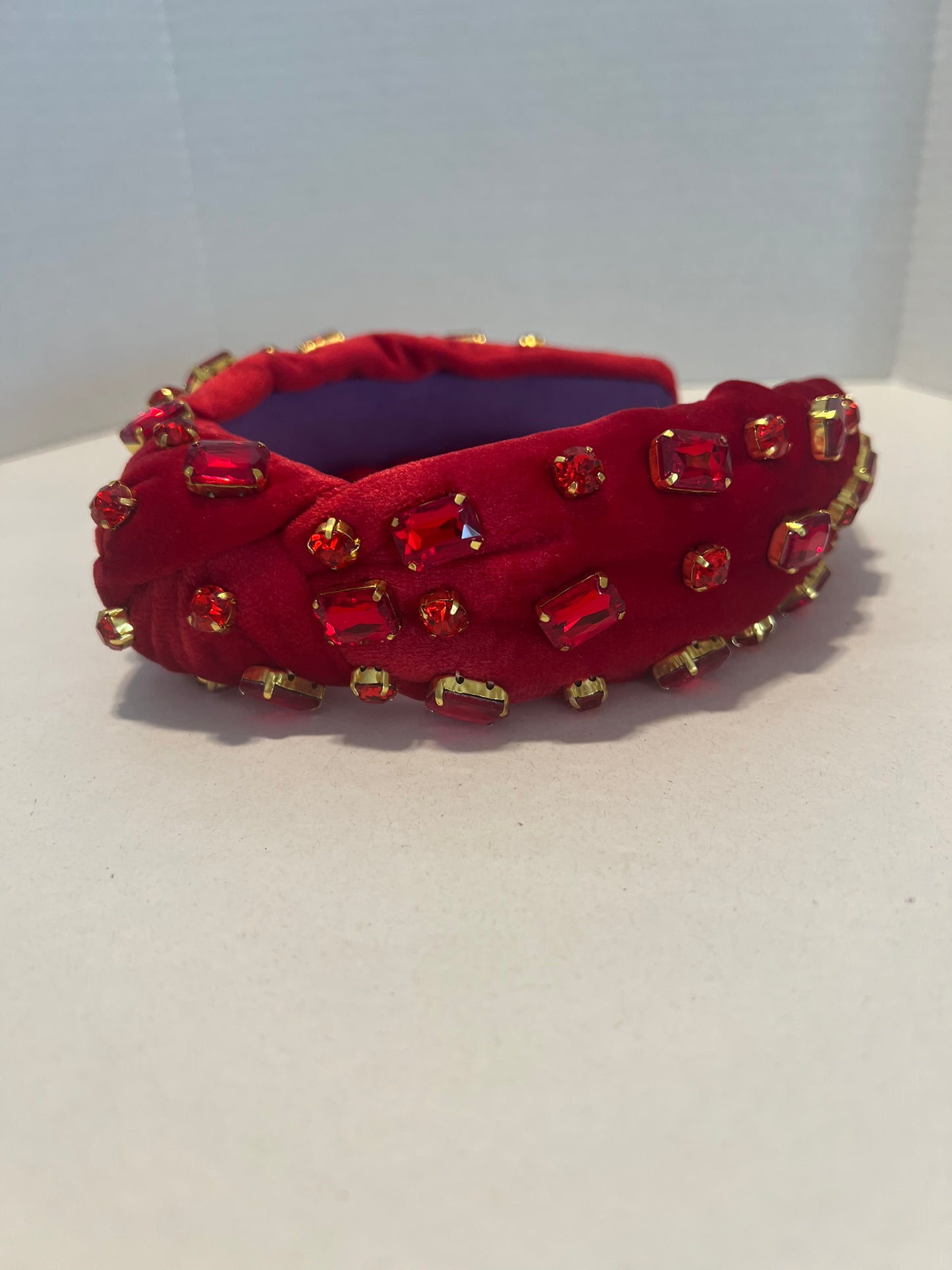 Luxury Red Jeweled Headband