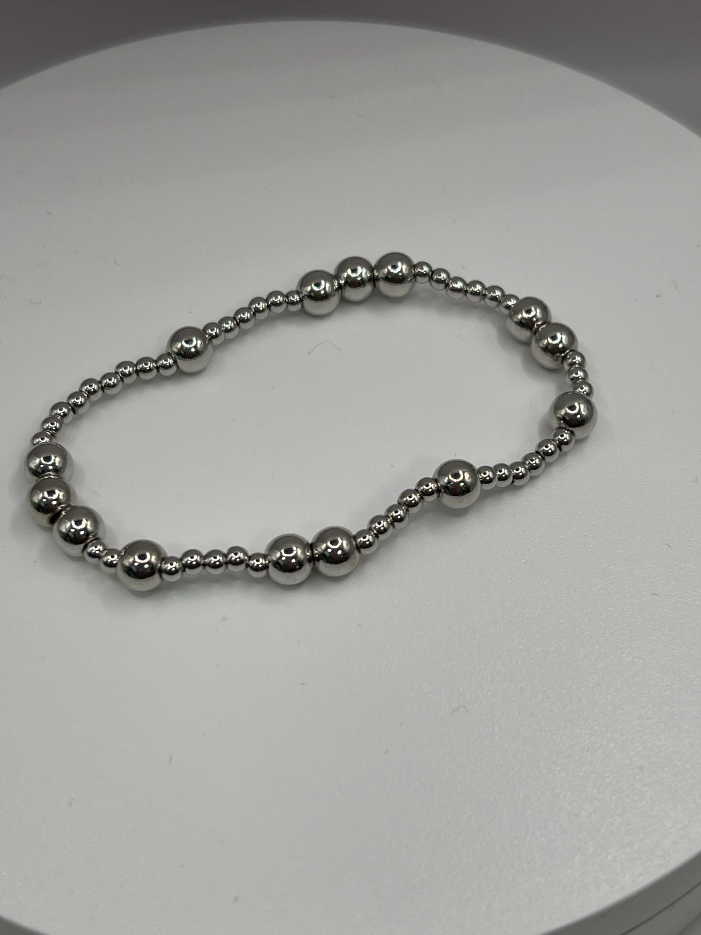 SILVER BEAD BRACELETS