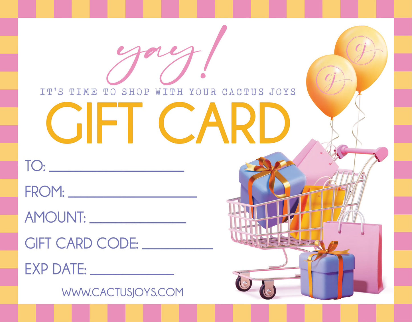 Cactus Joys Gift Card