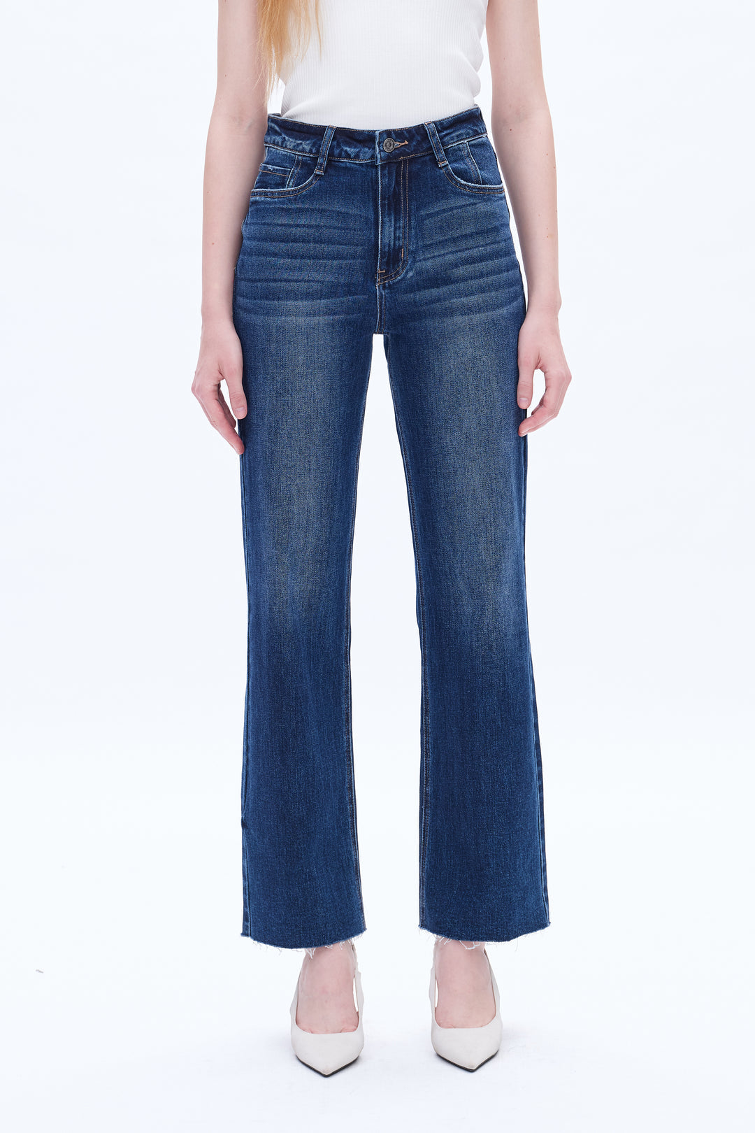 Heather Welper Collection Dark Wash Straight Leg Jeans