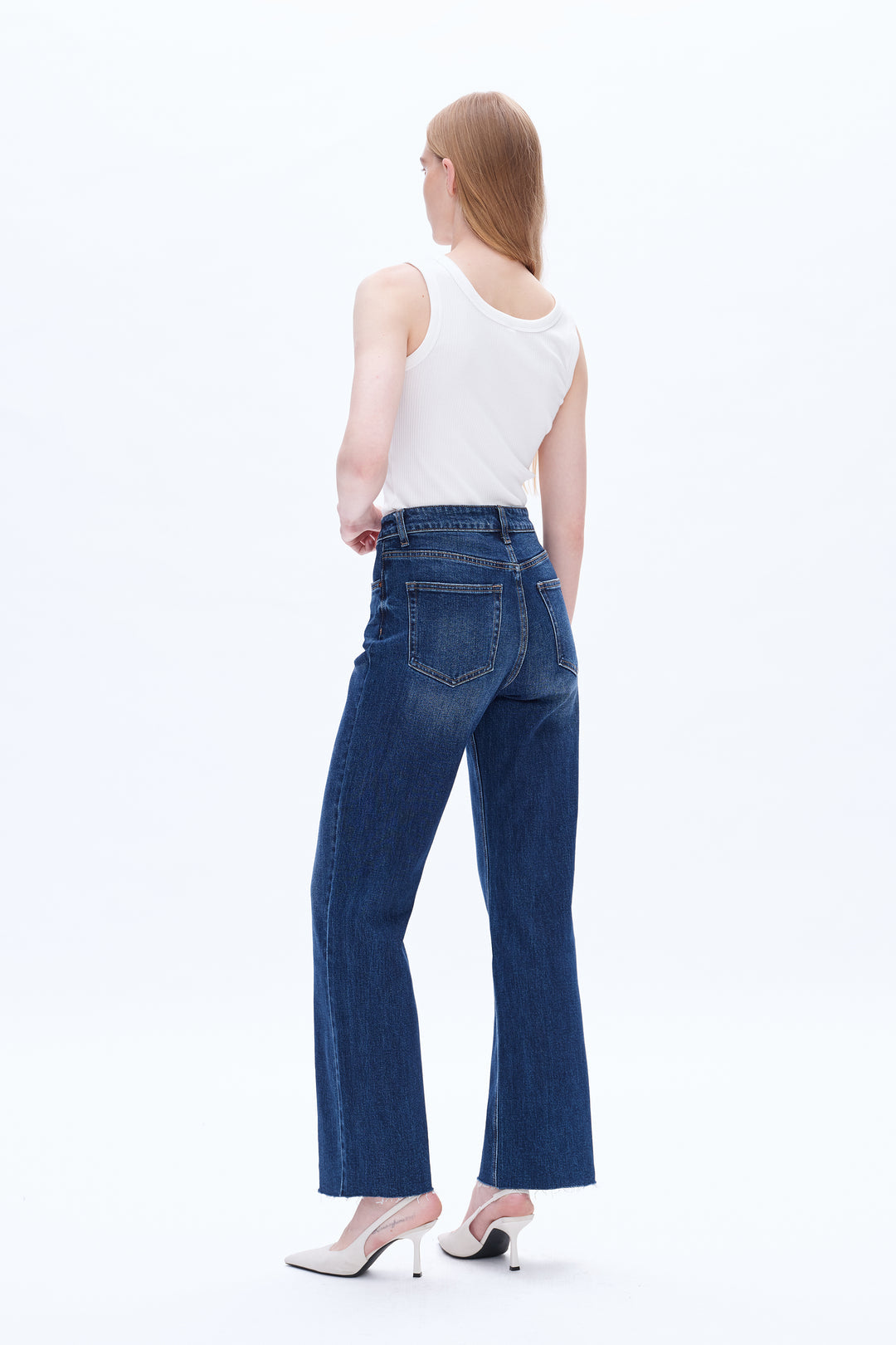 Heather Welper Collection Dark Wash Straight Leg Jeans