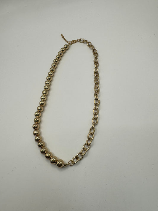 Gold Split Chain Necklace