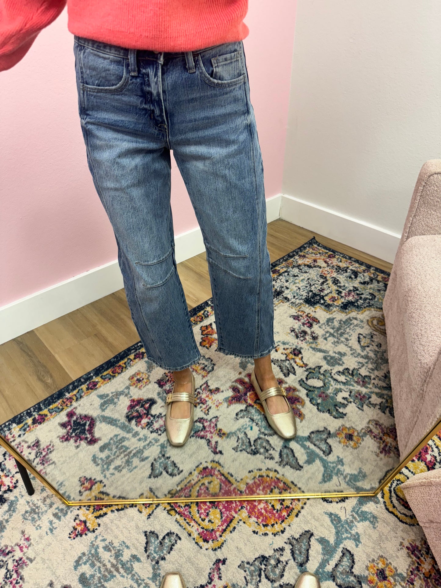 Vervet High Rise Classic Barrel Jeans