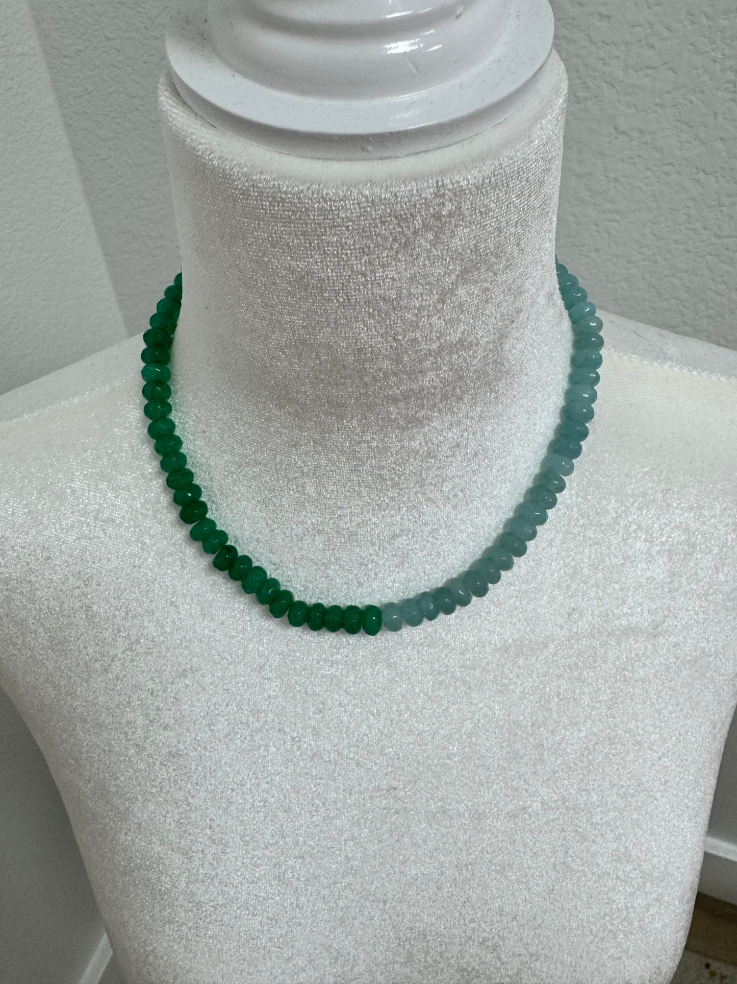 Colored Gemstone Bead Necklace (2 Styles)