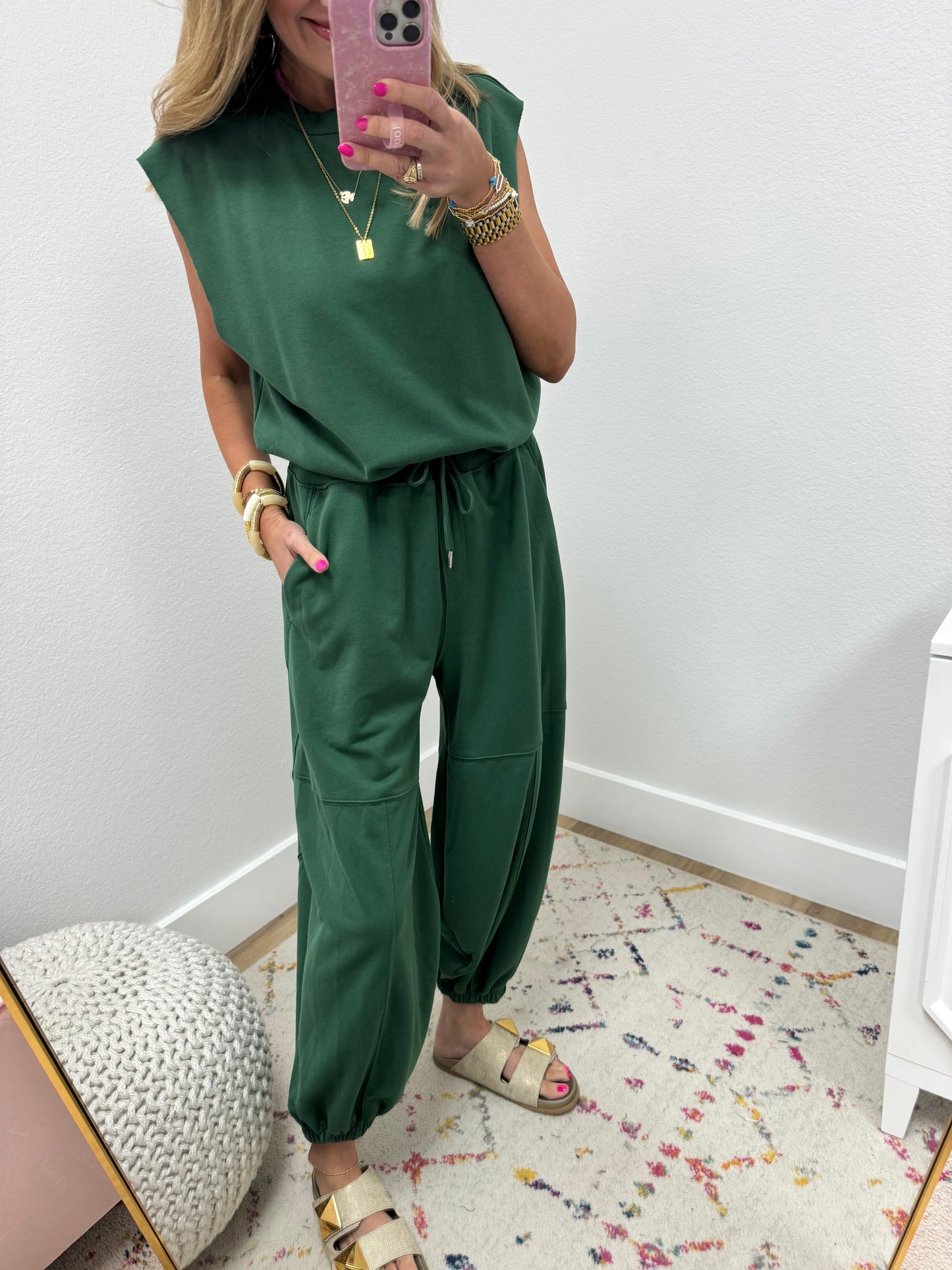 Drawstring Waist Jumpsuit (Multiple Colors) FS