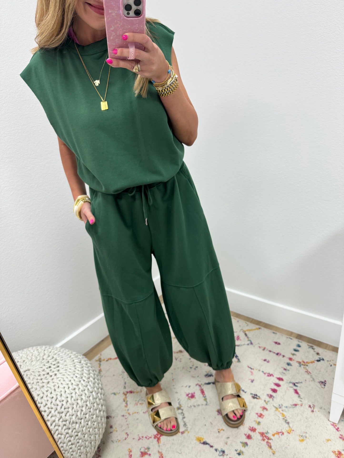 Drawstring Waist Jumpsuit (Multiple Colors) FS