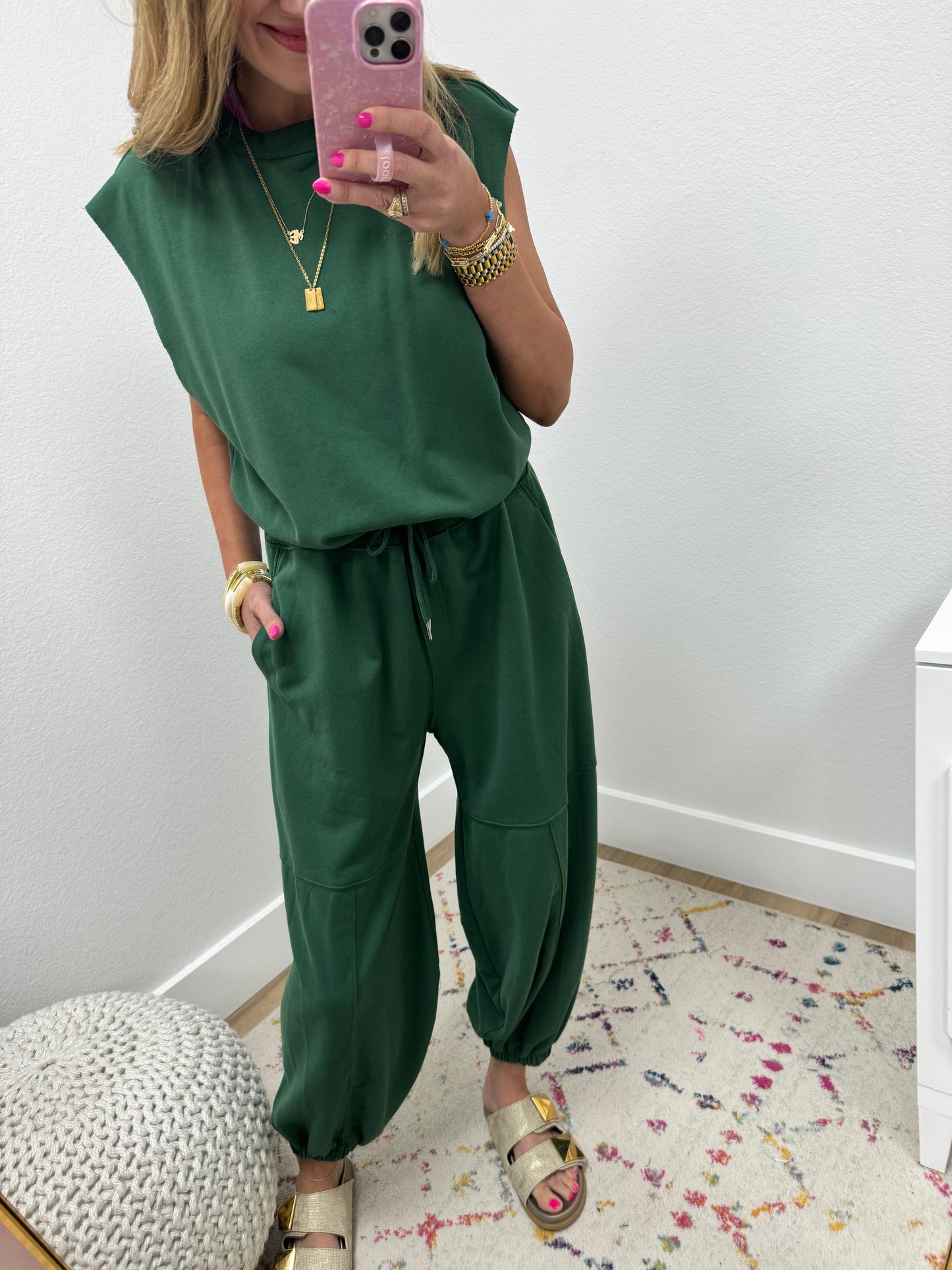 Drawstring Waist Jumpsuit (Multiple Colors) FS