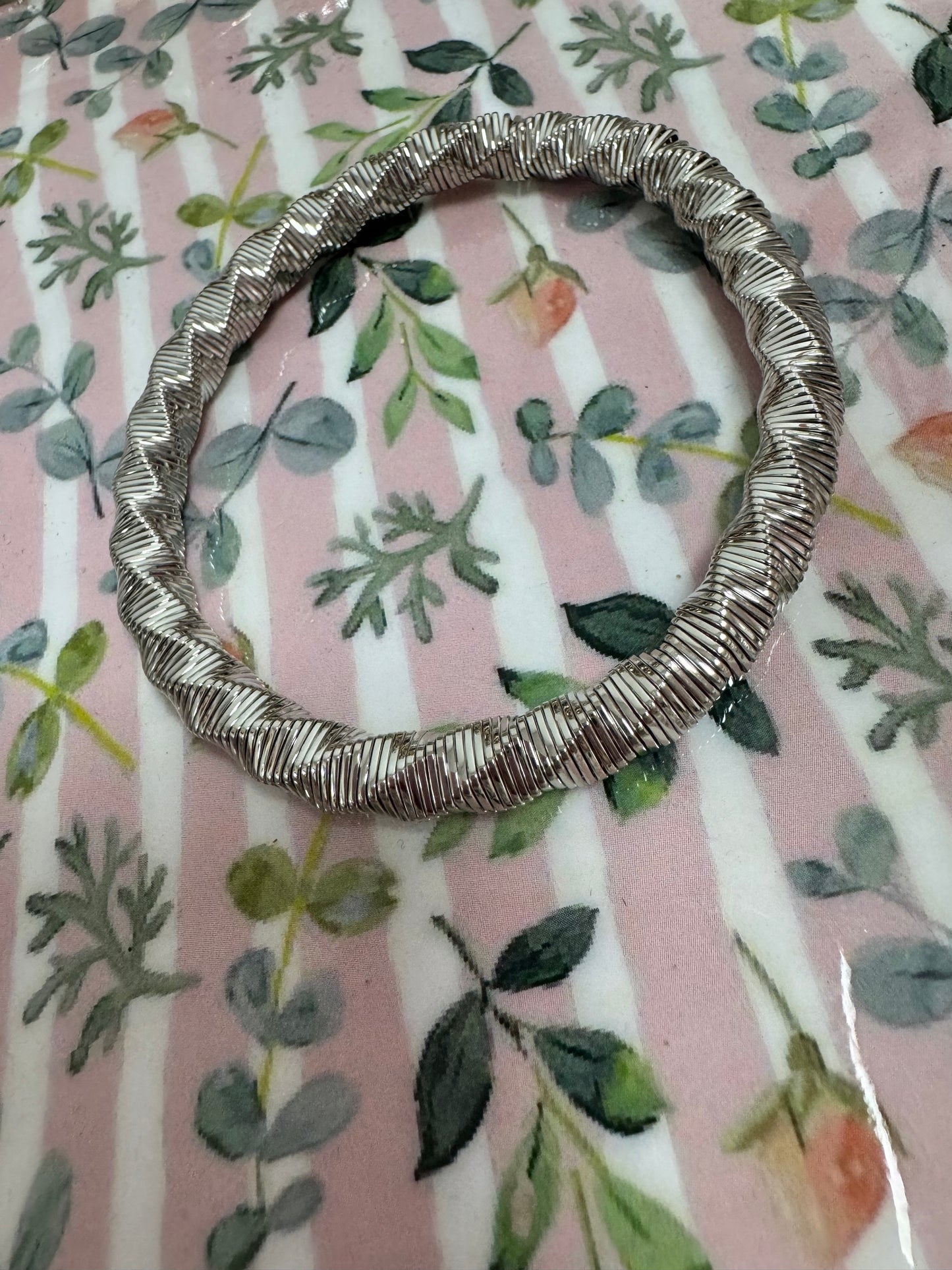 Twisty Style Bracelet (Silver and Gold) FS