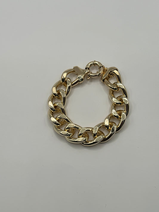 Gold Clasp Link Bracelet FS