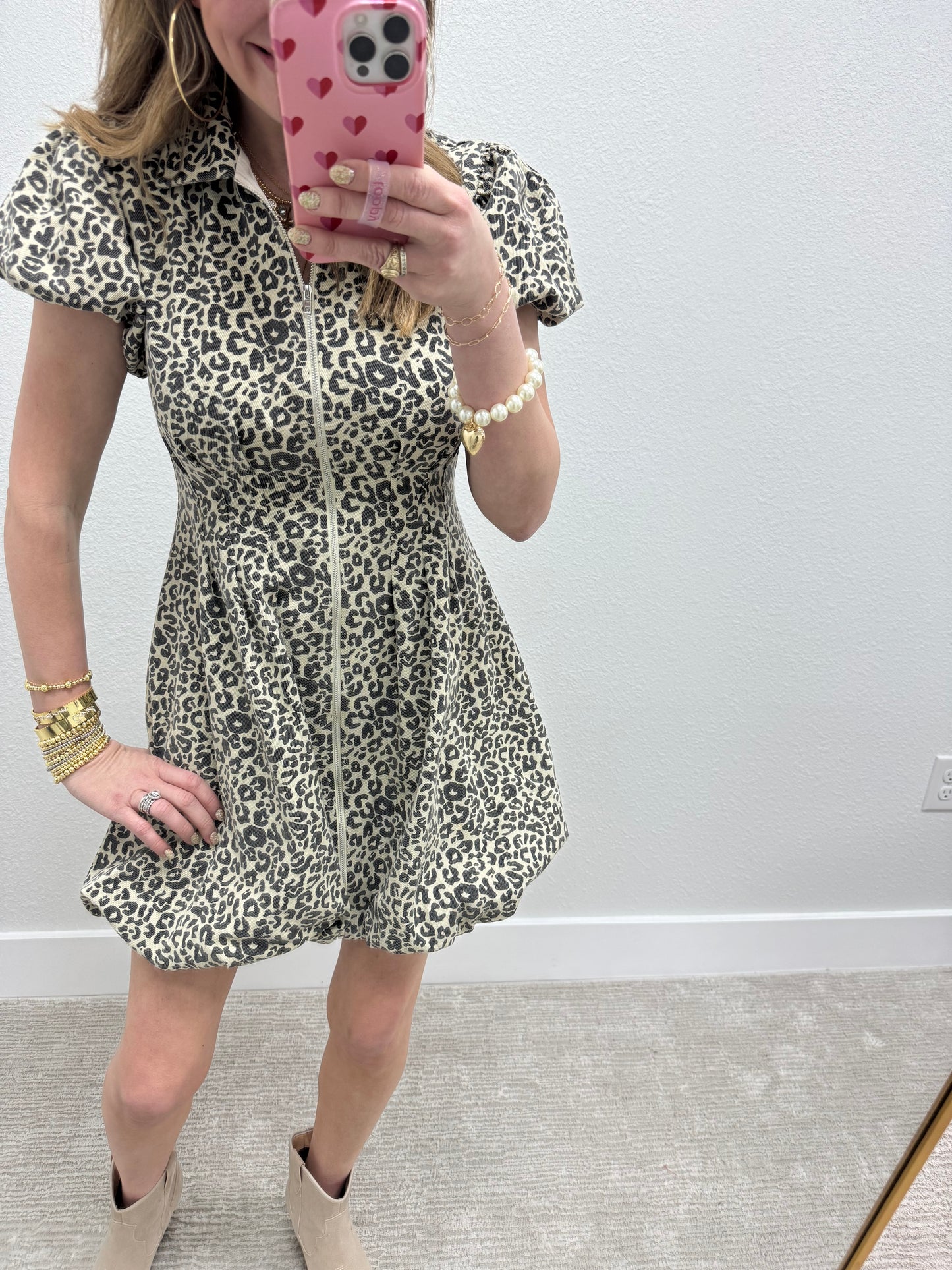 Leopard Print Bubble Dress