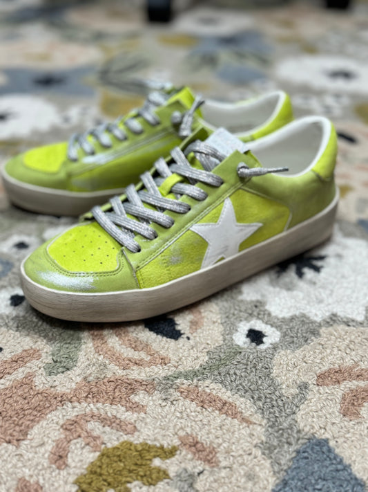 Candace Lime Star Sneaker FS