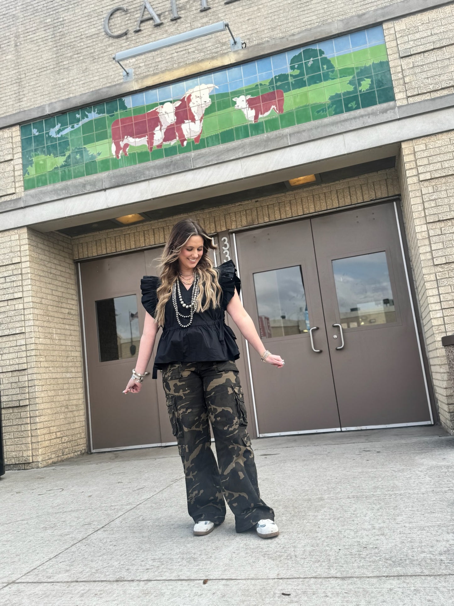 Heather Welper Collection Camo Cargo Jeans