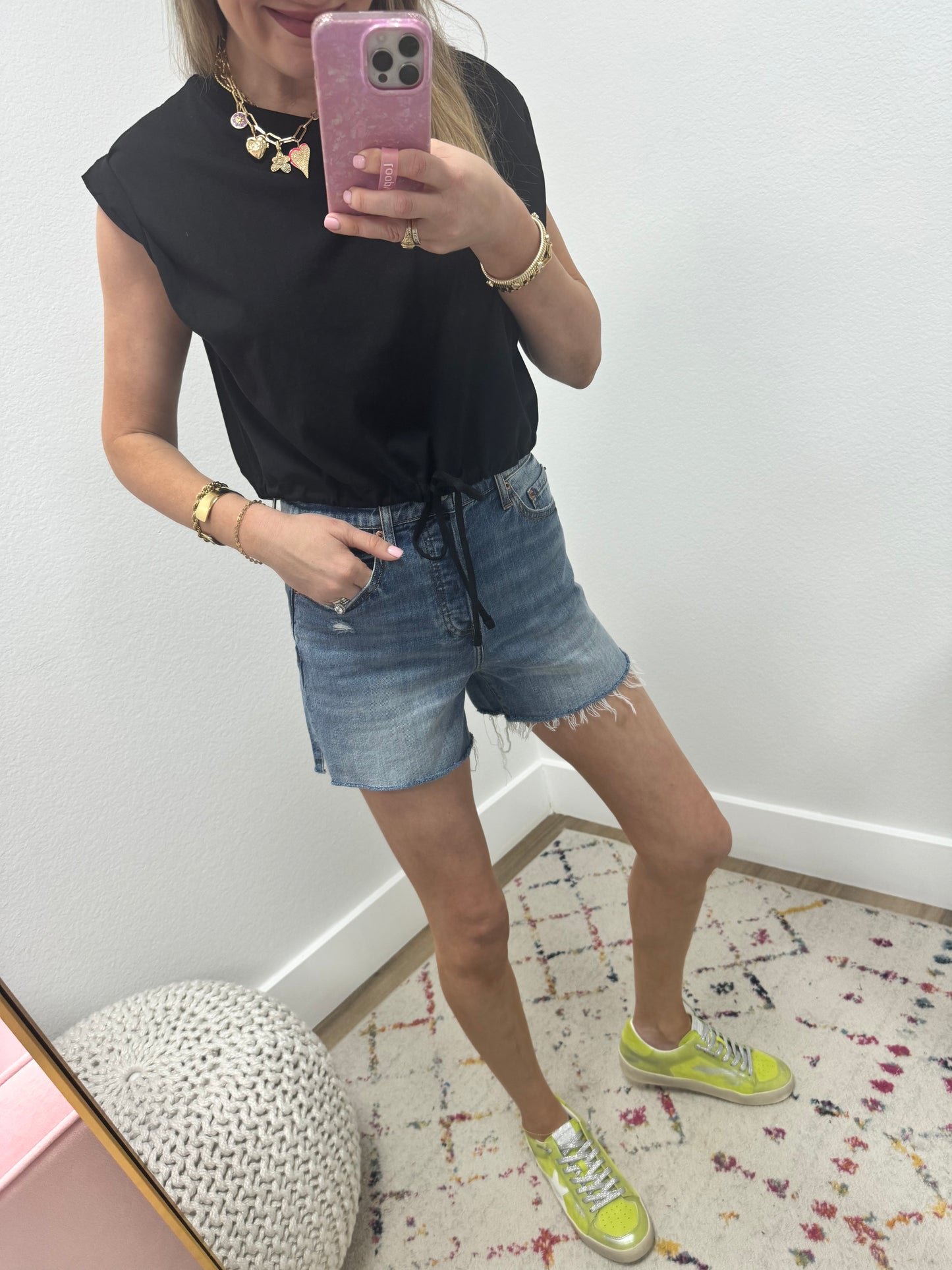 Tie Front Crop Short Sleeve (3 colors) FS